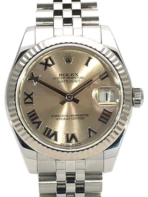 Rolex Datejust 31 Pink Römisch 178274 Jubile-Band aus 2014 LC100