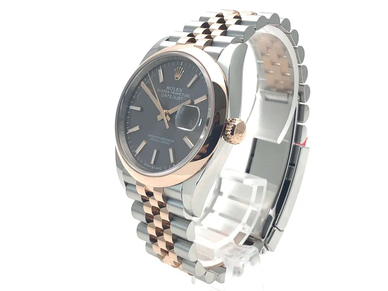 Rolex Datejust 36 126201 Rhodium Index Jubile-Band aus 2019 ungetragen