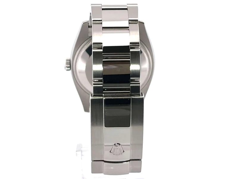 Rolex 115234 Oyster Perpetual Date 34 Silber Diamant aus 2018