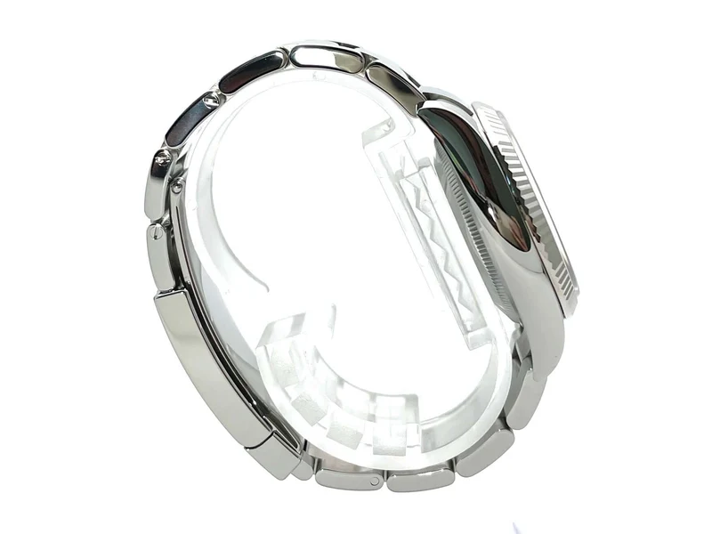 Rolex 115234 Oyster Perpetual Date 34 Silber Diamant aus 2020