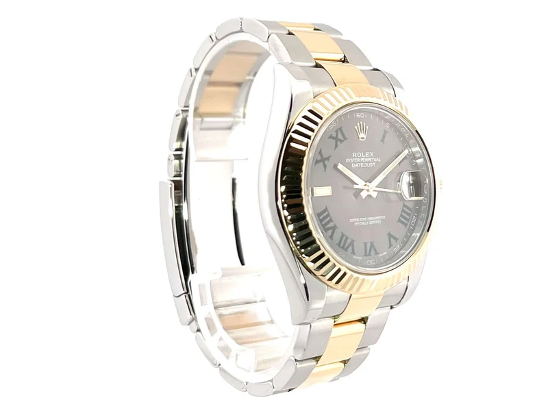 Rolex Datejust II 41 Edelstahl - Gelbgold 116333 Slate Römisch