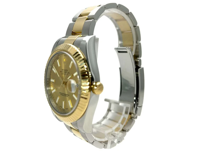 Rolex Datejust II 41 Edelstahl Gelbgold 116333 Champagner