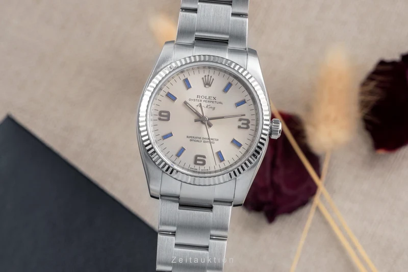 Rolex Air King steel / white gold automatic men's watch 114234 [2504089]