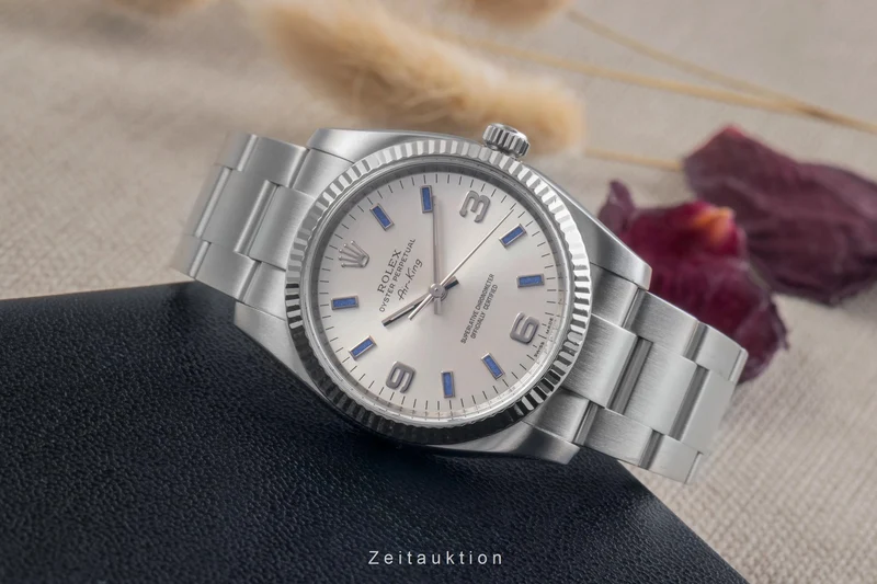 Rolex Air King steel / white gold automatic men's watch 114234 [2504089]