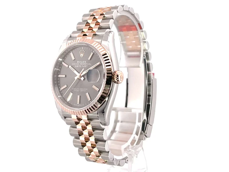 Rolex Datejust 36 Oystersteel Everose-Gold 126231 Rhodium Jubile-Band