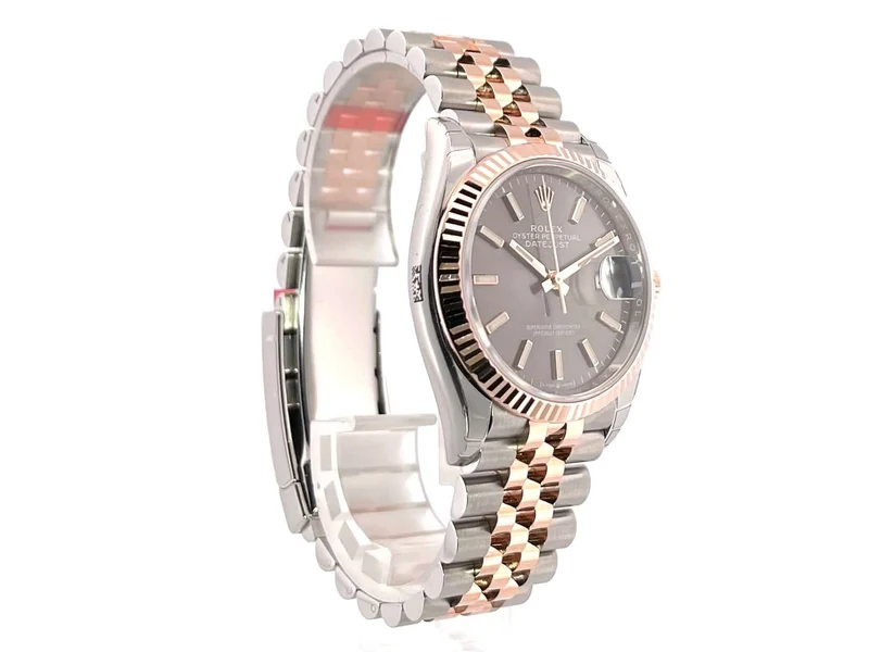 Rolex Datejust 36 Oystersteel Everose-Gold 126231 Rhodium Jubile-Band