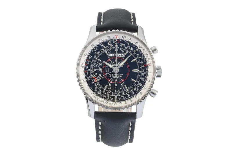 Breitling Montbrillant Datora chronograph steel automatic men's watch A21330 [2601555]