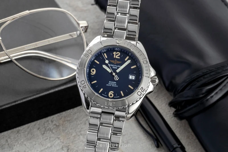 Breitling Shark steel quartz men's watch A58605 [2600060]