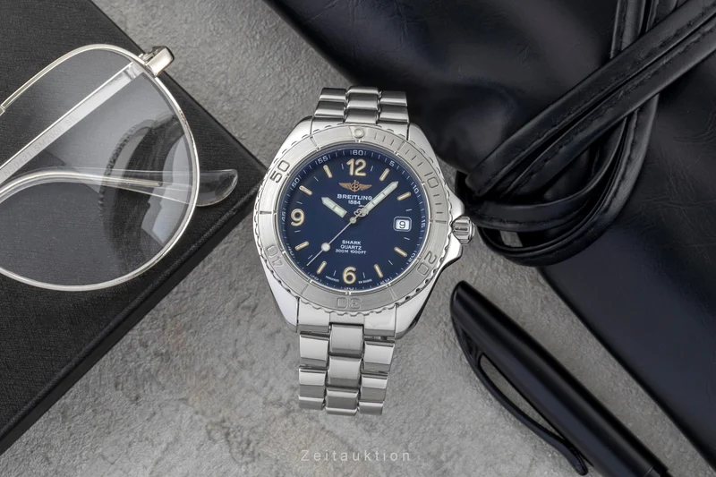 Breitling Shark steel quartz men's watch A58605 [2600060]