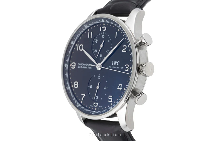 IWC Portugieser chronograph steel automatic men's watch IW371447 LP: 9100EUR [2601186]