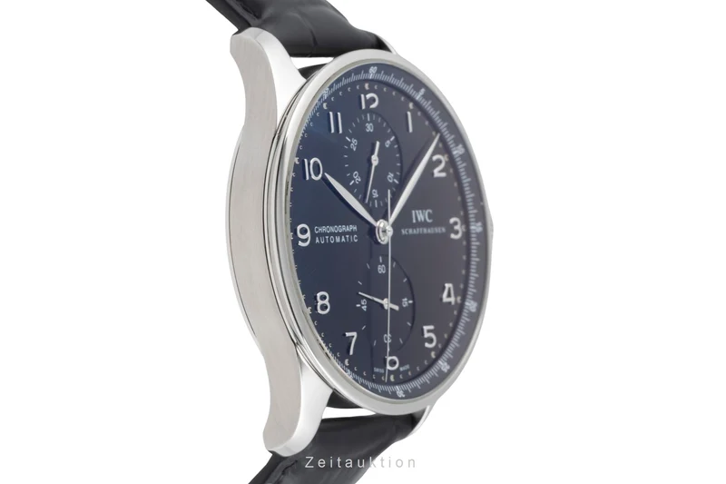 IWC Portugieser chronograph steel automatic men's watch IW371447 LP: 9100EUR [2601186]
