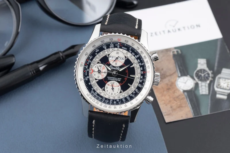 Breitling Montbrillant Datora chronograph steel automatic men's watch A21330 [2601623]