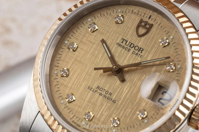 Tudor Prince Date steel / gold automatic men's watch 74033 [2601560]