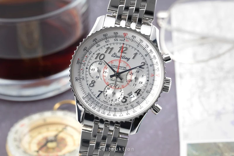 Breitling Montbrillant chronograph steel automatic men's watch AB013012/G735 LP: 9850EUR [2601597]