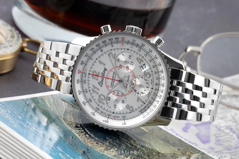 Breitling Montbrillant chronograph steel automatic men's watch AB013012/G735 LP: 9850EUR [2601597]