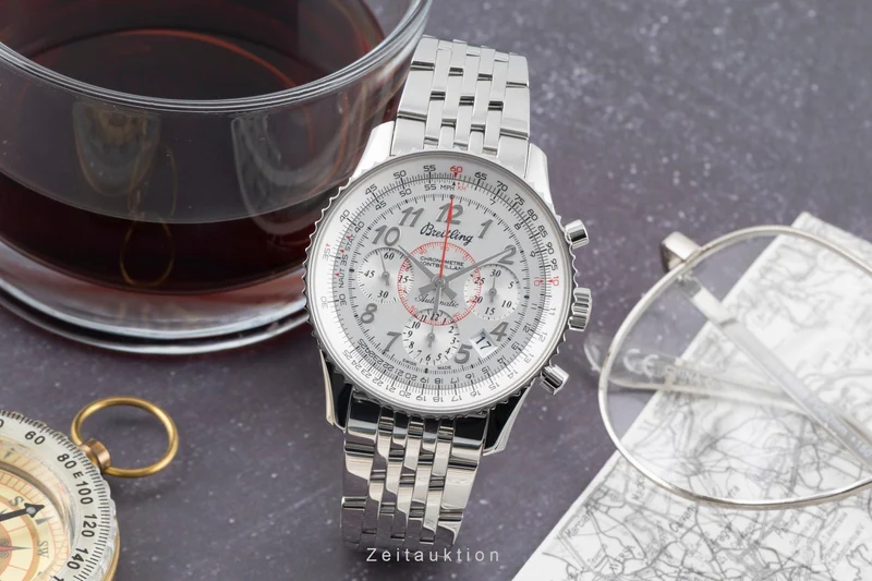 Breitling Montbrillant chronograph steel automatic men's watch AB013012/G735 LP: 9850EUR [2601597]