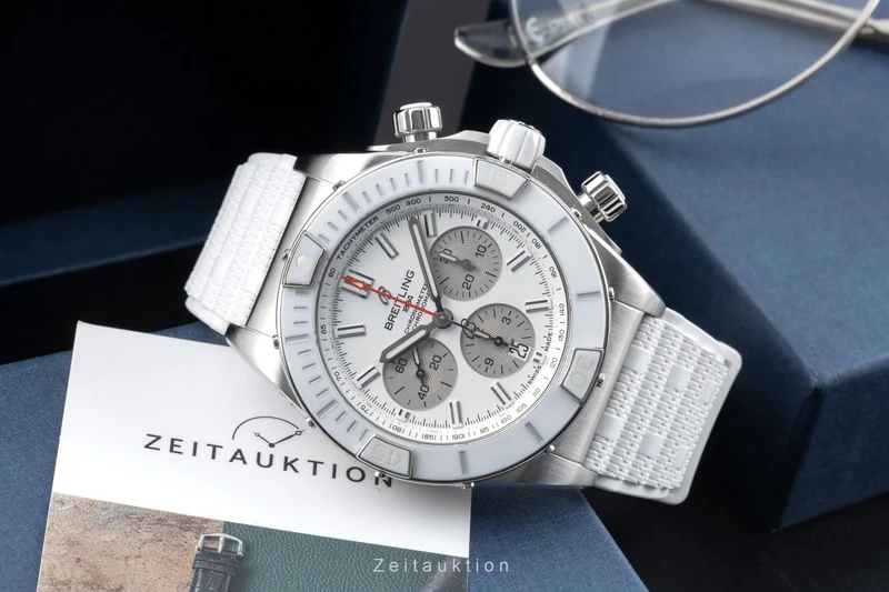 Breitling Chronomat chronograph steel automatic men's watch AB0136A71A1S1 LP: 10000EUR [2601463]