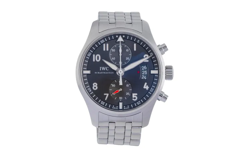 IWC Spitfire chronograph steel automatic men's watch IW387804 LP: 8800EUR [2504843]
