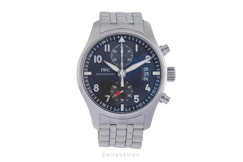IWC Spitfire chronograph steel automatic men's watch IW387804 LP: 8800EUR [2504843]