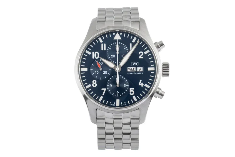 IWC Fliegerchronograph chronograph steel automatic men's watch IW377717 LP: 9500EUR [2504270]
