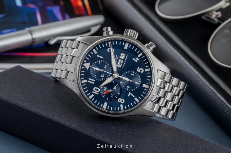 IWC Fliegerchronograph chronograph steel automatic men's watch IW377717 LP: 9500EUR [2504270]