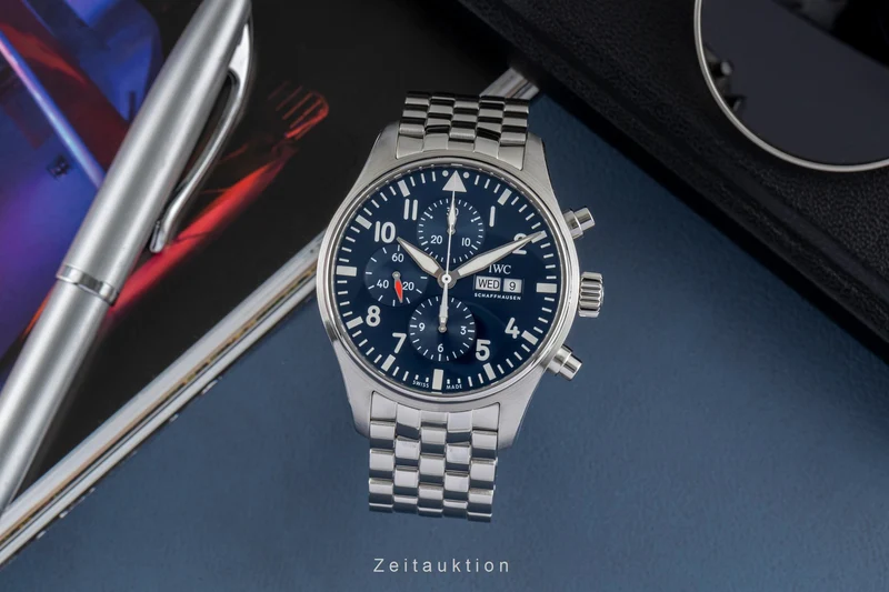 IWC Fliegerchronograph chronograph steel automatic men's watch IW377717 LP: 9500EUR [2504270]