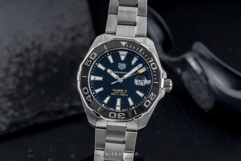 Tag Heuer Aquaracer steel automatic men's watch WAY201A [2504352]