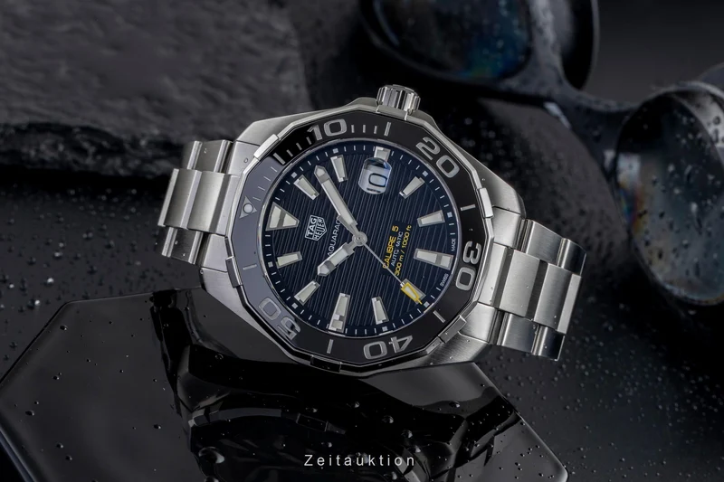Tag Heuer Aquaracer steel automatic men's watch WAY201A [2504352]