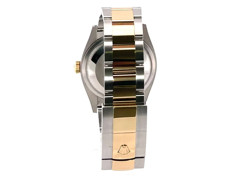 Rolex Datejust 36 Oystersteel Gelbgold 126233 Weiß Römisch