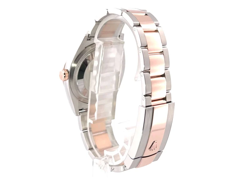 Rolex Datejust 36 Oystersteel - Everose-Gold 126231 Silber Palmenmuster