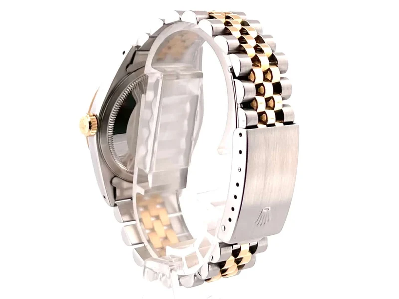 Rolex Datejust 36 Edelstahl Gelbgold 16233 Stahlfarben Arabisch Jubile-Band