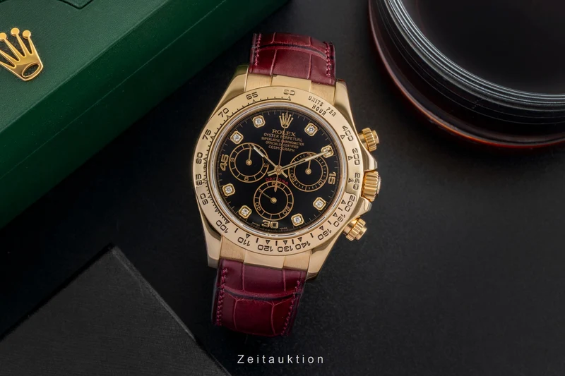 Rolex Daytona chronograph 18 ct gold automatic men's watch 116518 [2601383]
