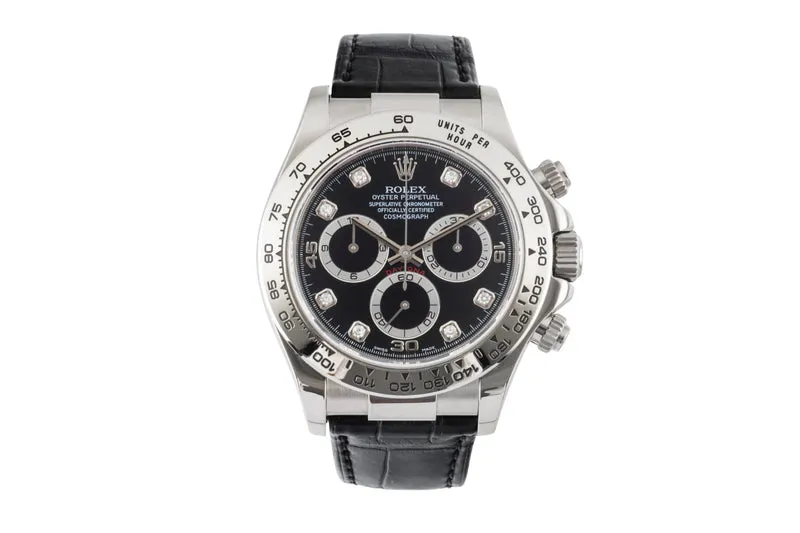 Rolex Daytona chronograph 18 ct white gold automatic men's watch 116519 [2601380]