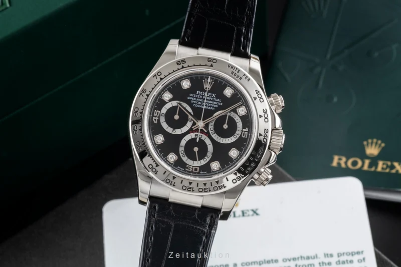 Rolex Daytona chronograph 18 ct white gold automatic men's watch 116519 [2601380]