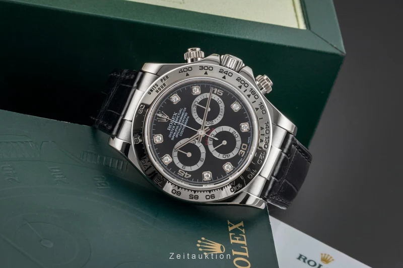 Rolex Daytona chronograph 18 ct white gold automatic men's watch 116519 [2601380]