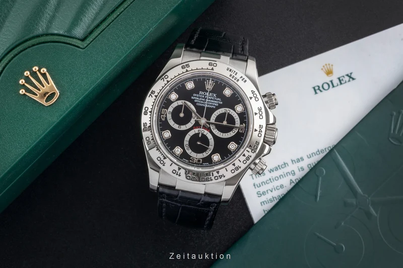 Rolex Daytona chronograph 18 ct white gold automatic men's watch 116519 [2601380]