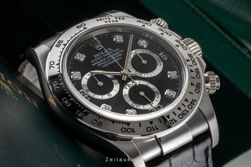 Rolex Daytona chronograph 18 ct white gold automatic men's watch 116519 [2601380]