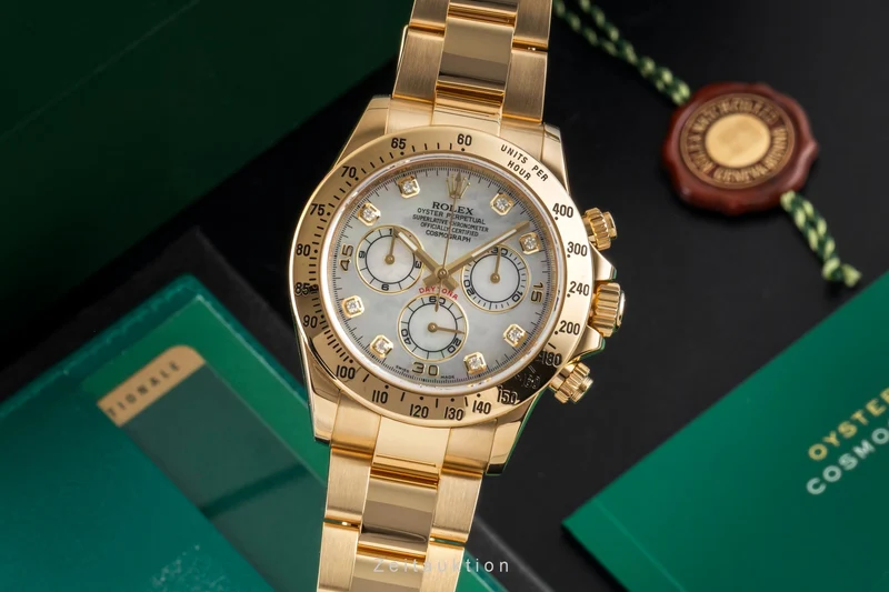 Rolex Daytona chronograph 18 ct gold automatic men's watch 116528 [2601384]