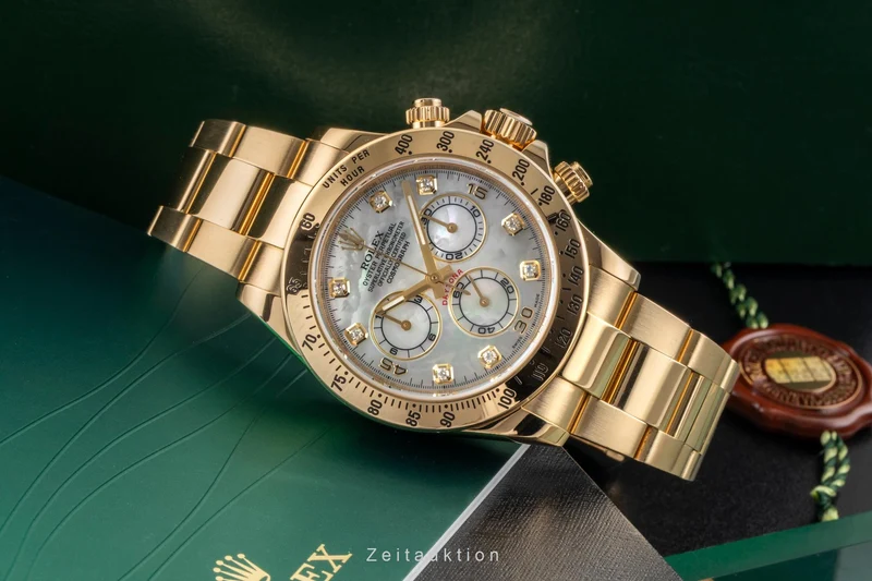 Rolex Daytona chronograph 18 ct gold automatic men's watch 116528 [2601384]