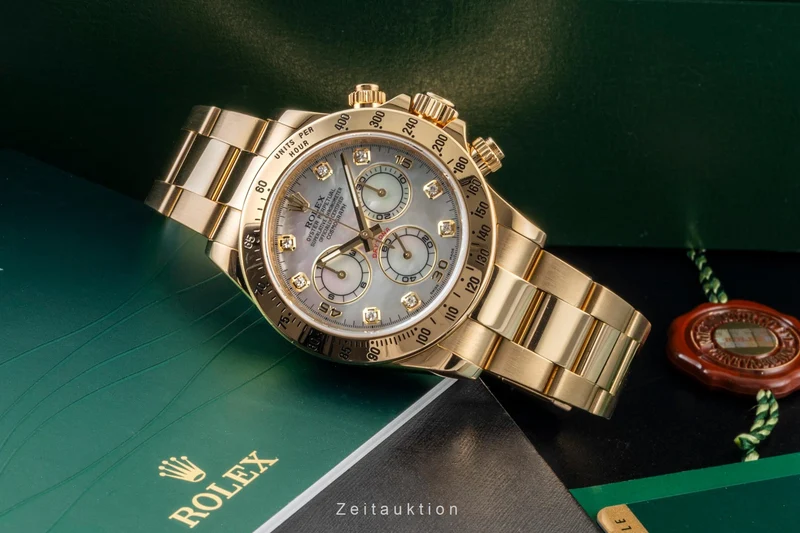 Rolex Daytona chronograph 18 ct gold automatic men's watch 116528 [2601384]
