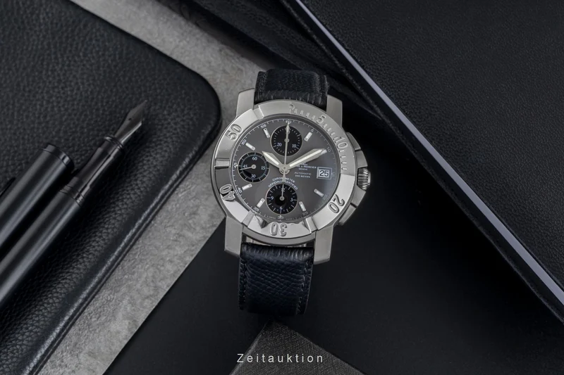 Baume & Mercier Capeland chronograph steel / titanium automatic men's watch 65390 [2503633]