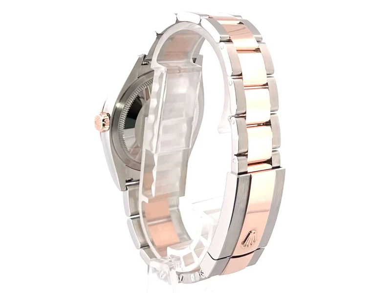 Rolex Datejust 36 Oystersteel - Everose-Gold 126231 Schiefergrau Riffelmuster DIA