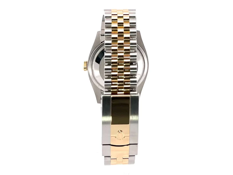 Rolex Datejust 36 Oystersteel Gelbgold 126233 Weiß Römisch Jubile-Band