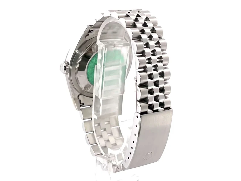 Rolex Datejust 36 Edelstahl 16200 Weiß Jubile-Band