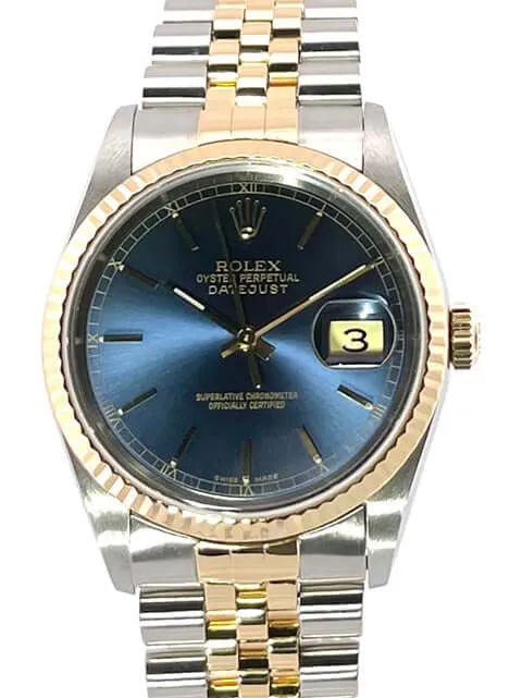 Rolex Datejust 36 Edelstahl - Gelbgold 16233