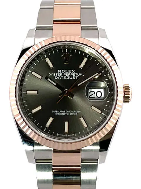 Rolex Datejust 36 Oystersteel - Everose-Gold 126231 Rhodium