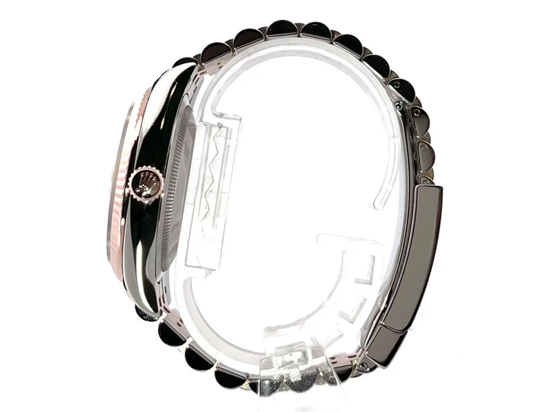 Rolex Datejust 36 Oystersteel - Everose-Gold 126231 Schiefergrau Riffelmuster DIA Jubile-Band