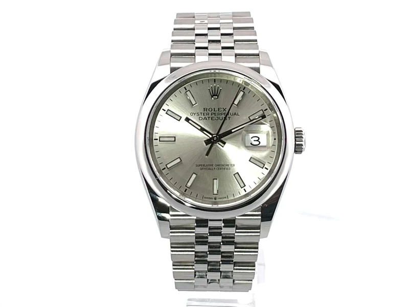 Rolex Datejust 36 Oystersteel 126200 Silber Jubile-Band 2019 LC100