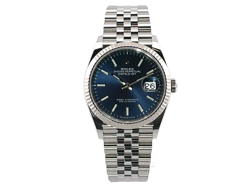 Rolex Datejust 36 Oystersteel Weißgold 126234 Blau Jubile-Band aus 2020