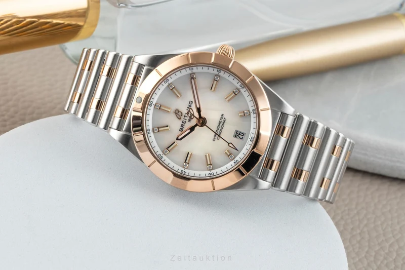 Breitling Chronomat steel / gold quartz women's watch U77310101A2U1 LP: 8800EUR [2601314]